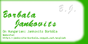 borbala jankovits business card